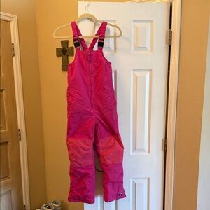 Lands' End Kids Overalls in Bright Pink